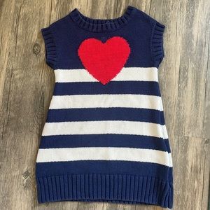 Old navy patriotic red white blue 2t sweater dress